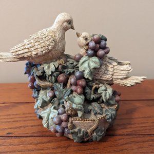 What Child is This Resin Music Box Innovation Giftware Lovebirds Grapes